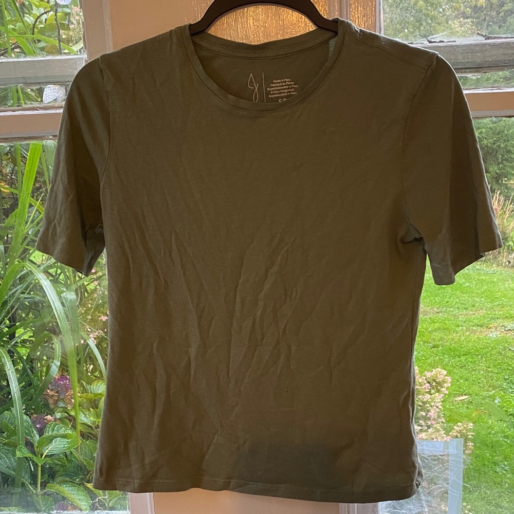 Joie Dark Green Short Sleeve Tee